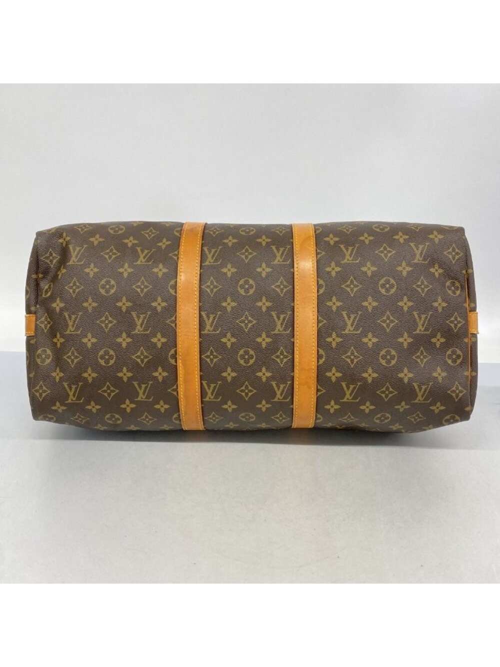 ★SOLD★ Louis Vuitton Boston Bag Monogram Keepall Bandouliere 50 Brown - Picture 3 of 10